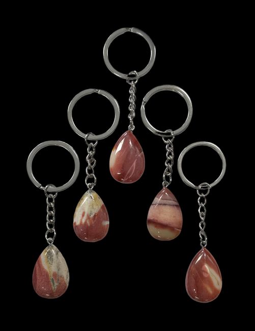 Porte Clés Goutte Jaspe Mokaite Violet A 30mm x 5 chez Arabesk|fr