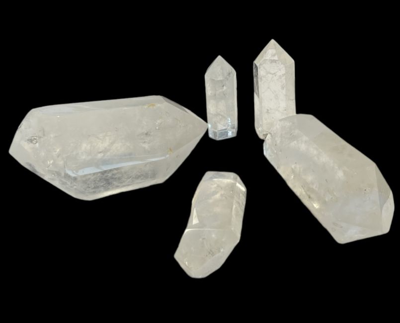 Prismes de cristal de roche de Madagascar - 5 pièces 1.575 k
