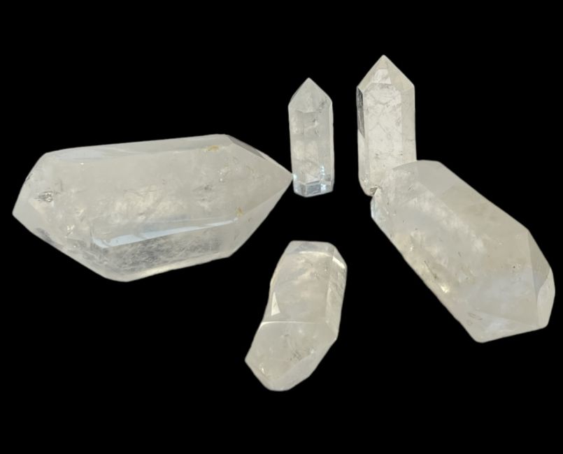 Prismes de cristal de roche de Madagascar - 5 pièces 1.575 k chez Arabesk