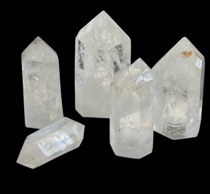 Prismes de cristal de roche de Madagascar - 5 pièces 1.697 k