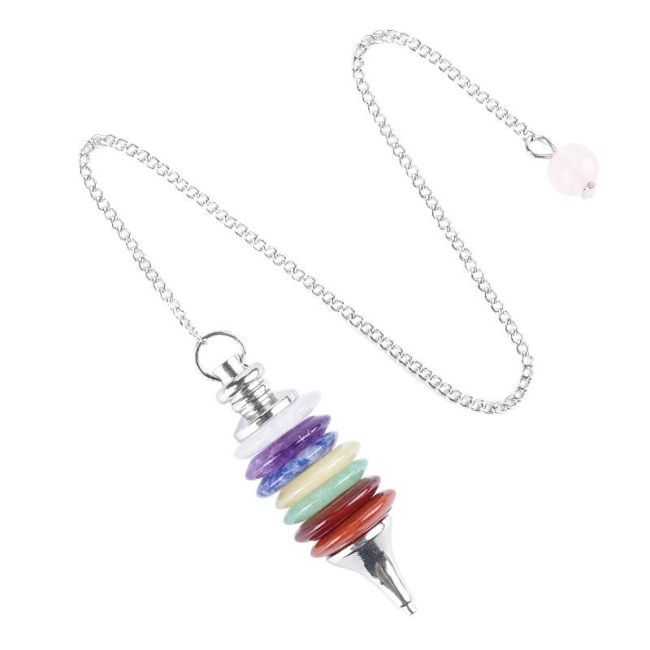 Pendule 7 Chakras à Disques Empilés chez Arabesk