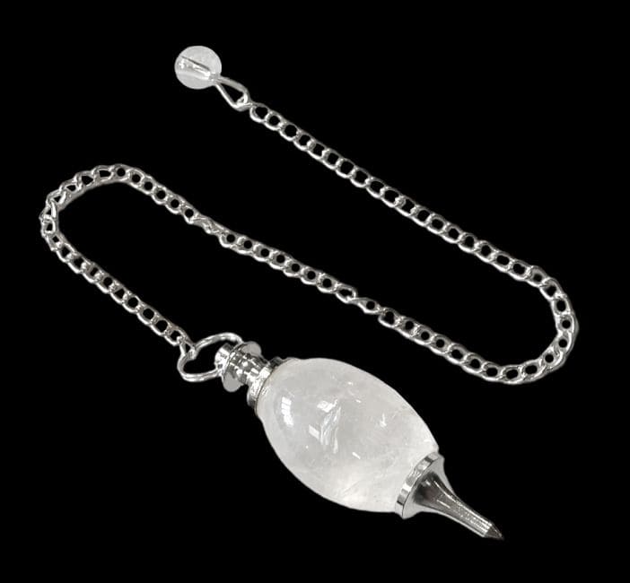Pendule Shiva Lingam Cristal de Roche du Brésil