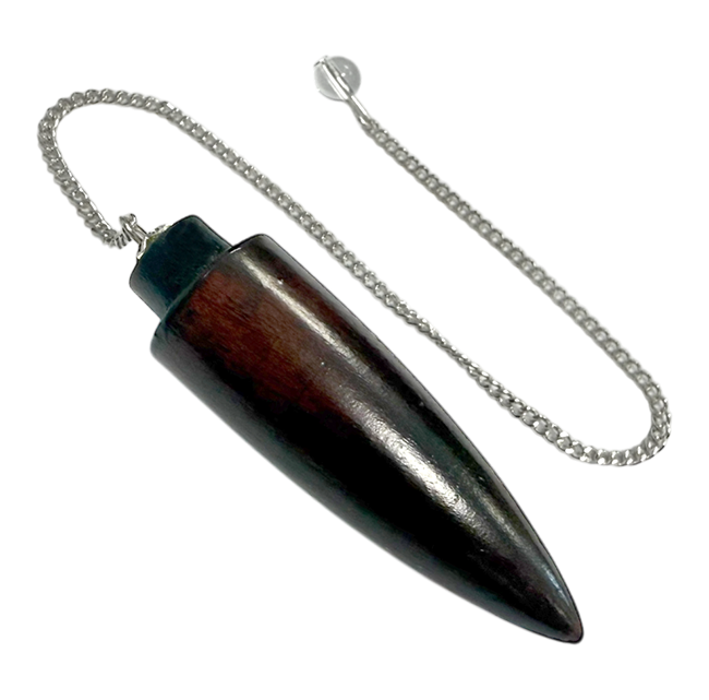 Pendule Cône en Bois de Rose 6.5cm chez Arabesk