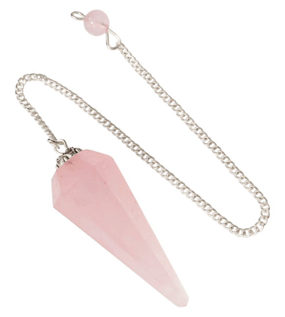 Pendule Quartz Rose Conique 6 faces chez Arabesk