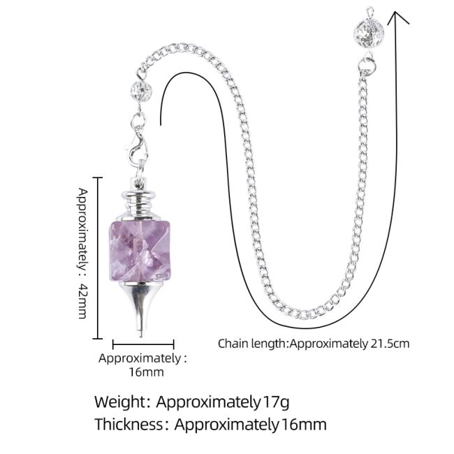 Pendule Divinatoire Merkaba Quartz Rose chez Arabesk|fr