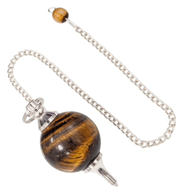 Pendule sphère Oeil de Tigre 4cm chez Arabesk