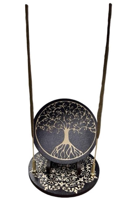 Porte Encens plaque  arbre de vie 10cm chez Arabesk