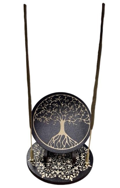 Porte Encens plaque  arbre de vie 10cm