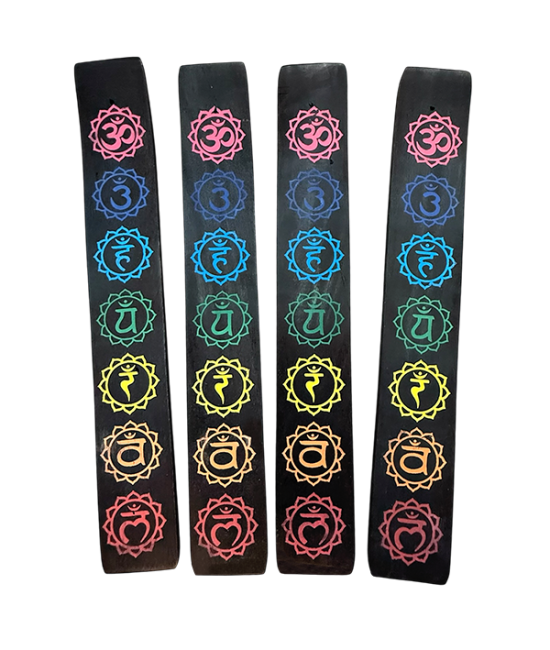 Porte encens bois ski 7 Chakras x10