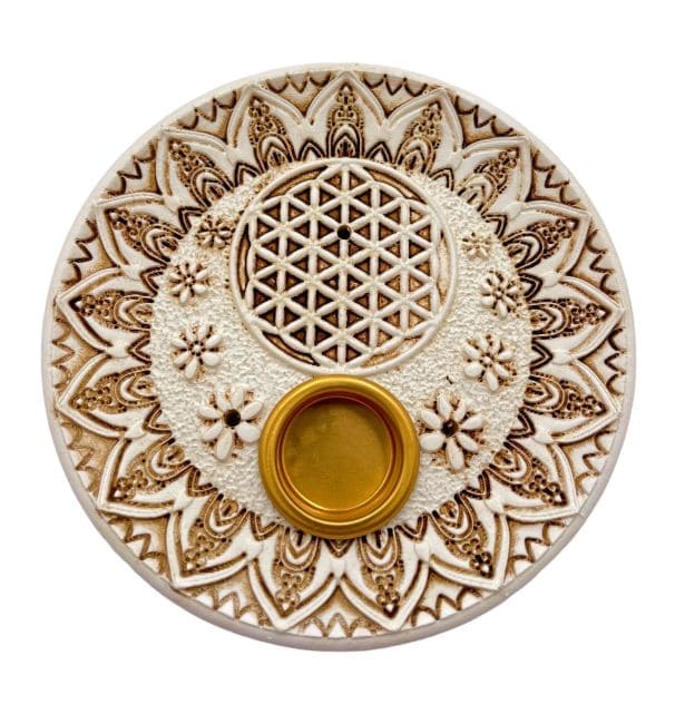 Portes encens fleur de vie 9 cm