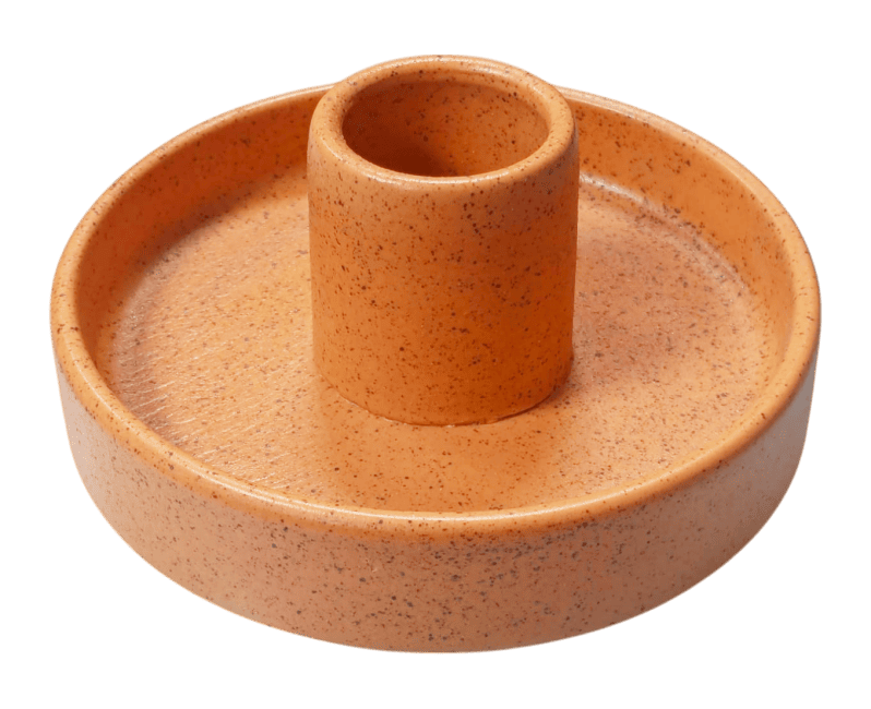 Porte Encens Céramique Orange pour Palo Santo 10.50cm