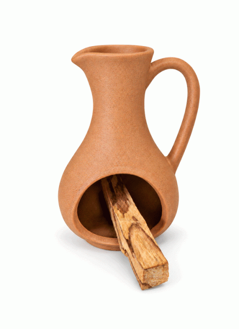 Brûle-encens en céramique terre cuite 12 cm chez Arabesk