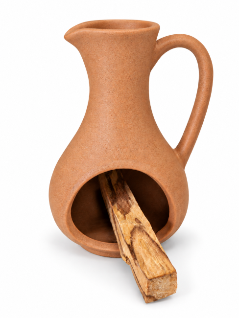 Brûle-encens en céramique terre cuite 12 cm chez Arabesk