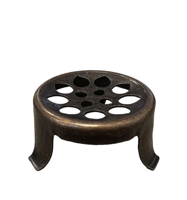Porte charbon Fleur de vie en metal chez Arabesk
