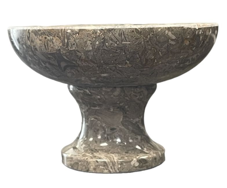 Porte charbon onyx, en pierre naturelle (gris)