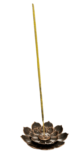 Porte Encens Métal Fleur de Lotus 6 cm chez Arabesk|fr