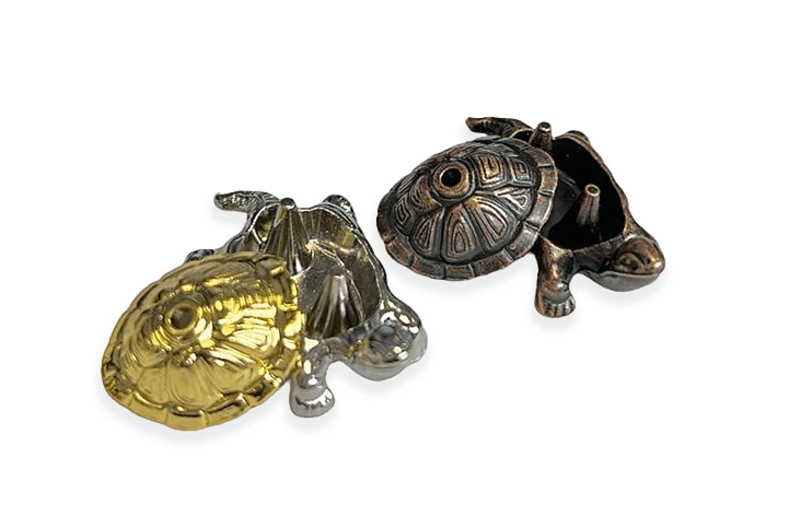 Porte Encens Métal Tortue X6