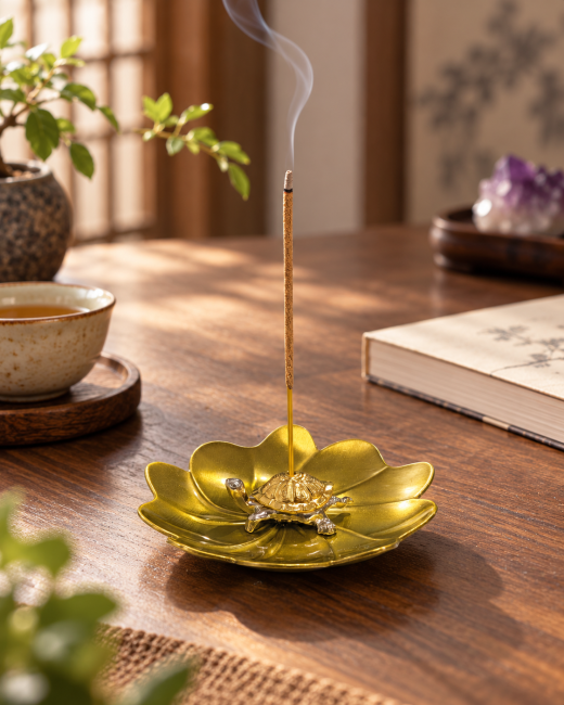 Sous plat pour Porte Encens Métal Camélia 9 cm chez Arabesk|fr