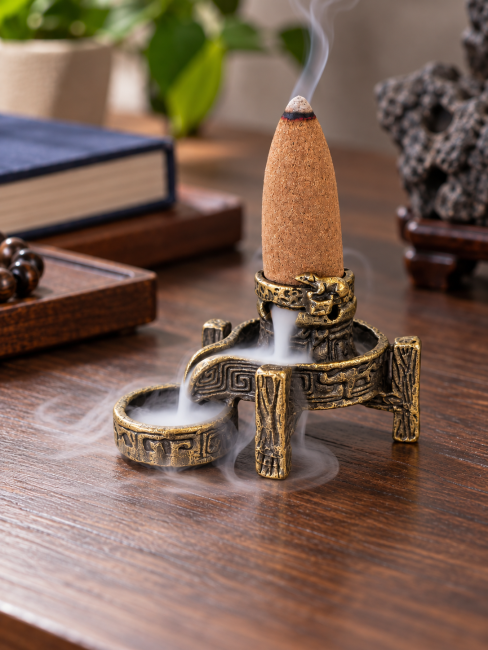 Porte-encens moulin traditionnel chinois 5,1 cm chez Arabesk|fr