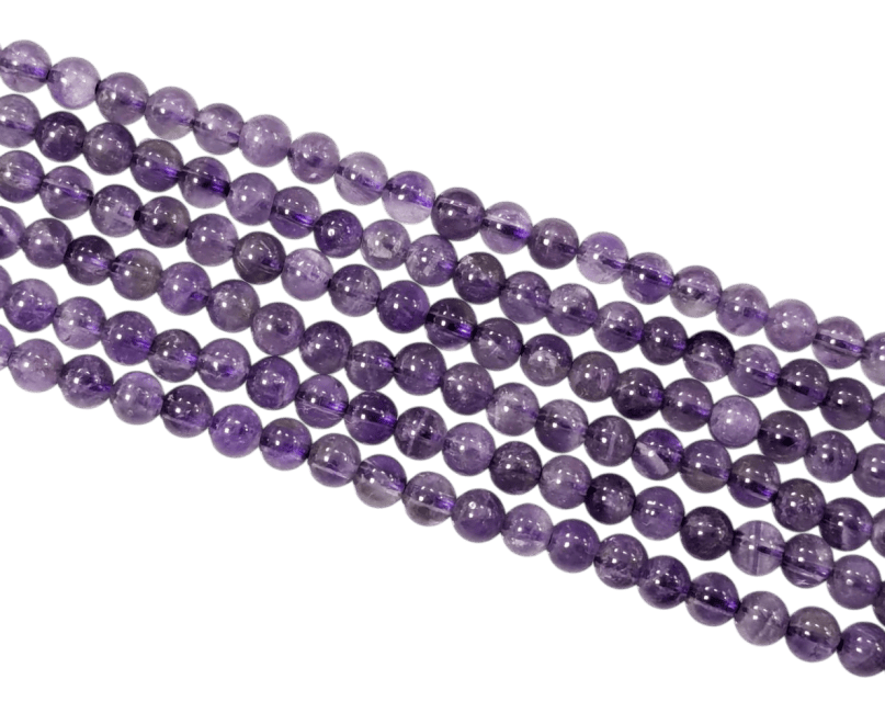 Amethyste A perles 4mm sur fil 40cm chez Arabesk