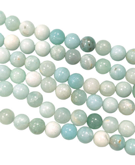 Amazonite Chine perles 8mm sur fil 40cm
