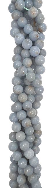 Angelite perles 10mm sur fil 40cm