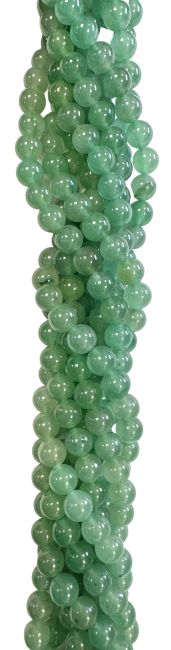 Aventurine verte perles 10mm sur fil 40cm