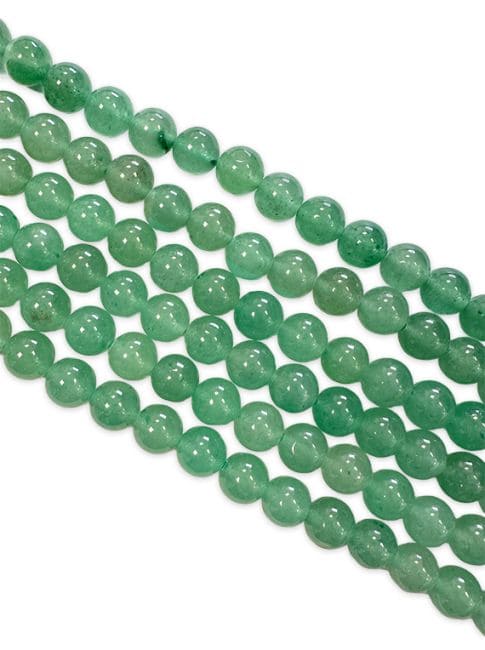 Aventurine verte perles 10mm sur fil 40cm