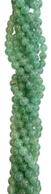 Aventurine verte perles 4mm sur fil 40cm