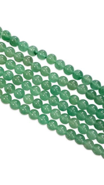 Aventurine verte perles 4mm sur fil 40cm