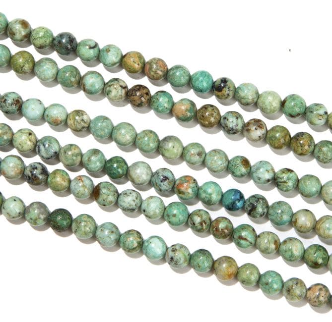 Chrysocolle A perles 6-7mm sur fil 40cm