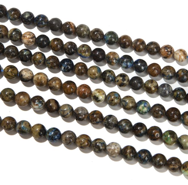 Chrysocolle perles 8-9mm sur fil 40cm