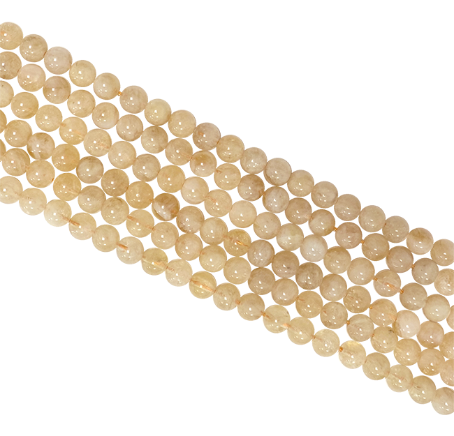 Citrine Naturelle perles 6mm sur fil 40cm chez Arabesk