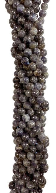 Cordiérite Lolite perles 6mm sur fil 40cm