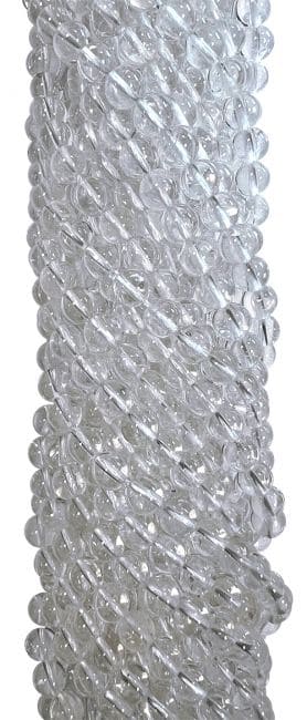 Cristal de roche perles 10mm sur fil 40cm