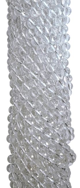 Cristal de roche perles A 4mm sur fil 40cm
