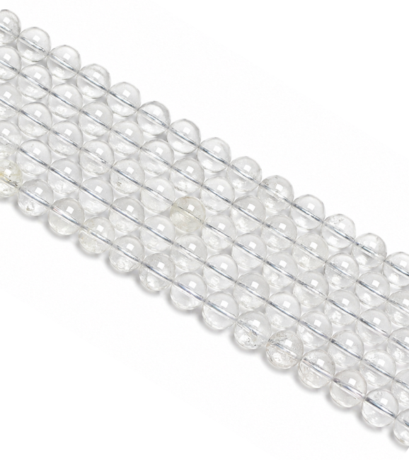 Cristal de roche perles A 4mm sur fil 40cm