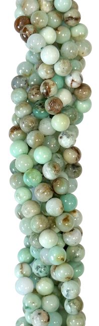 Chrysoprase A perles 6-7mm sur fil 40cm