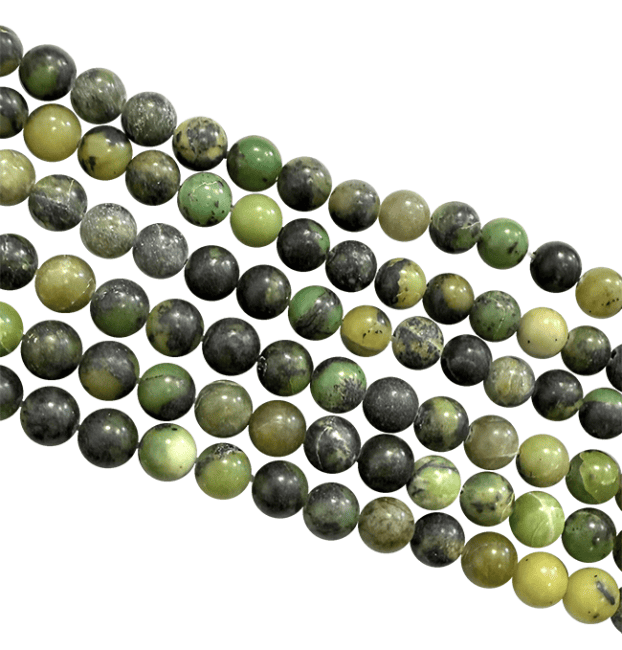 Chrysoprase Citron perles 8mm sur fil 40cm chez Arabesk