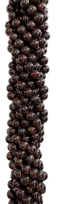 Grenat Rouge perles 10mm sur fil 40cm chez Arabesk