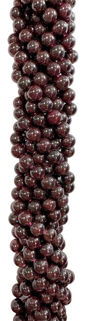 Grenat Rouge A perles 4mm sur fil 40cm