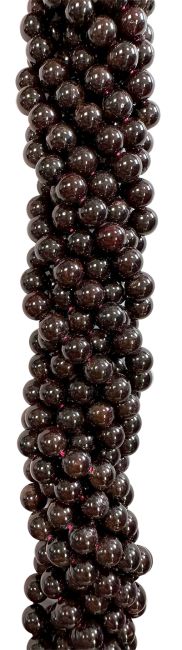 Grenat Rouge A perles 6-7mm sur fil 40cm