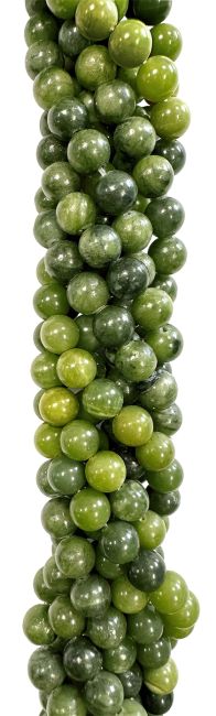 Jade Nephrite perles 6mm sur fil 40cm