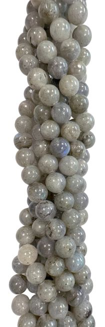 Perles Labradorite 8mm sur fil 40cm