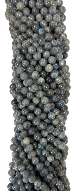 Labradorite Foncé AA perles 8mm sur fil 40cm
