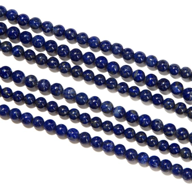 Lapis Lazuli A perles 4mm sur fil 40cm