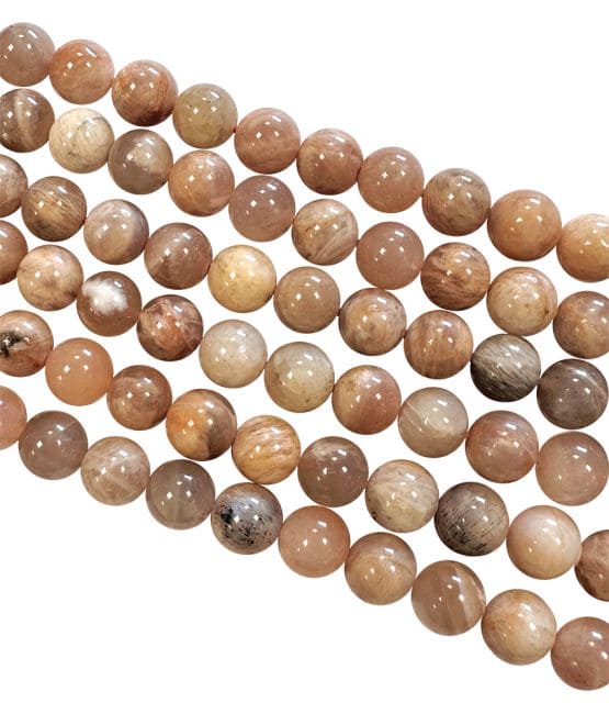 Pierre de lune adulaire multicolore perles 8mm sur fil 40cm