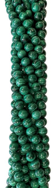 Malachite A perles 5-6mm sur fil 40cm