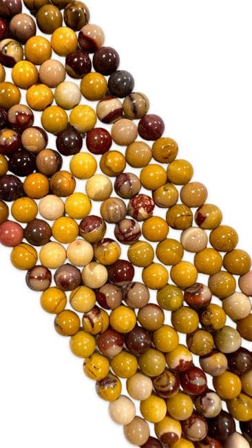 Jaspe Mokaite A perles 4mm sur fil 40cm