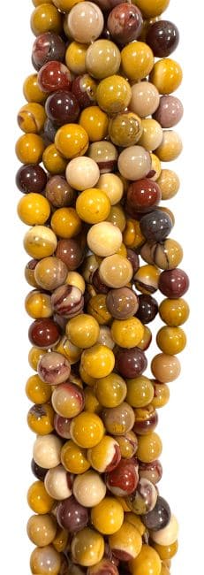 Jaspe Mokaite A perles 4mm sur fil 40cm